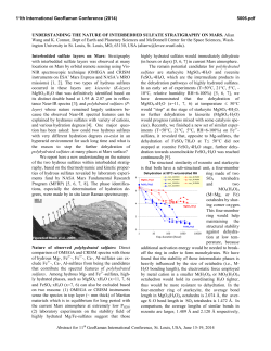 Understanding the Nature of Inter-Bedded Sulfate Stratigraphy on