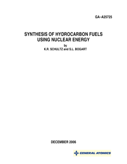 synthesis of hydrocarbon fuels using nuclear energy