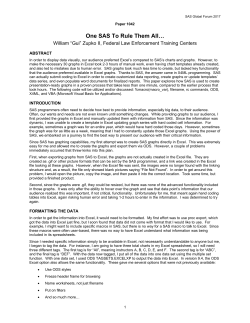 One SAS To Rule Them All&hellip;