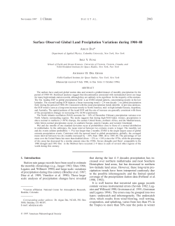 Surface Observed Global Land Precipitation Variations