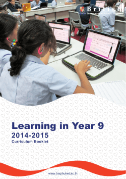 Learning in Year 9 - British International School, Phuket