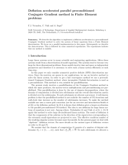 Deflation accelerated parallel preconditioned Conjugate Gradient