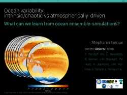 Ocean variability: intrinsic/chaotic vs atmospherically