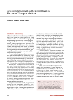 Educational attainment and household location: The