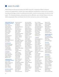 AAAS FELLOWS