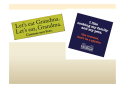 SPAG Workshop Handout - Welton Primary School