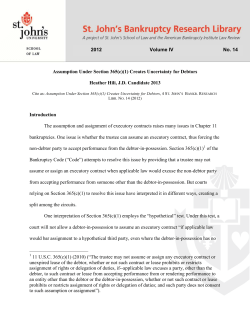 Assumption Under Section 365(c)(1)