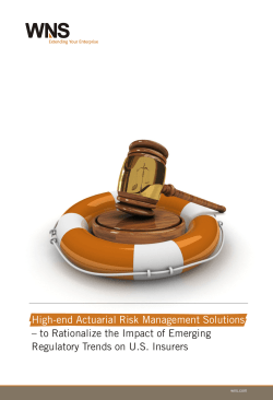 High-end Actuarial Risk Management Solutions &ndash; to Rationalize the