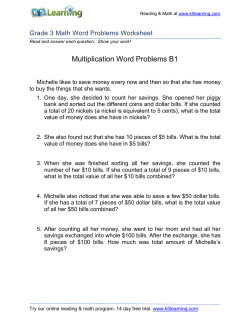 Multiplication Word Problems B1