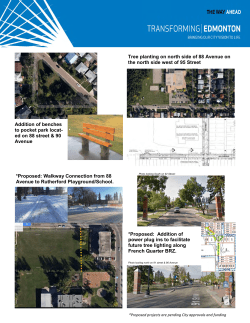 *Proposed: Walkway Connection from 88 Avenue to Rutherford
