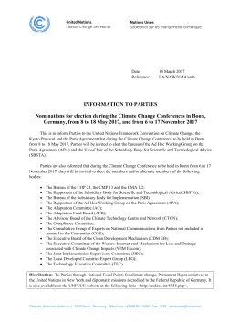 Notification to Parties
