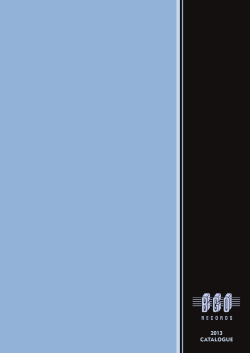 BGO Catalogue 2012