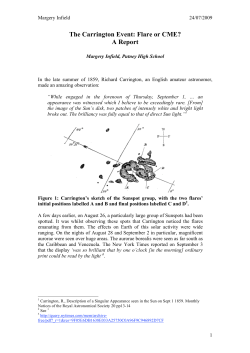 The Carrington Event: Flare or CME? A Report