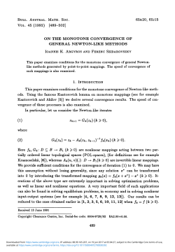 On the monotone convergence of general Newton