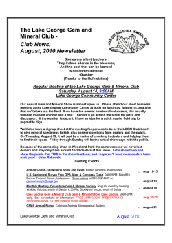 The Lake George Gem and Mineral Club