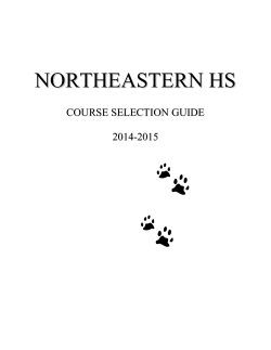 Graduation Requirements - Northeastern School District