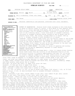 California Department of Fish and Game (CDFG).