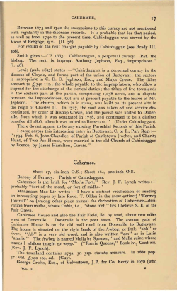 Cahermee. - Cork Past and Present