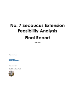 No 7 Secaucus Extension Final Report