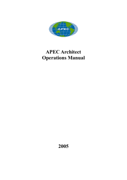 Operations Manual 2005 - Board of Architects Singapore