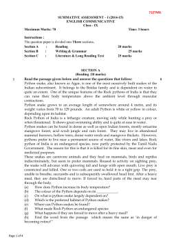 Question Paper Summative Assessment