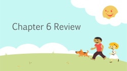 Chapter 6 Review