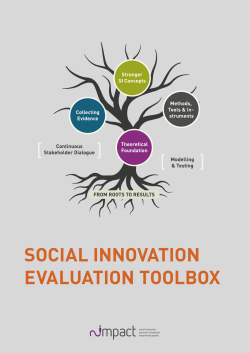 Social Innovation Evaluation Toolbox