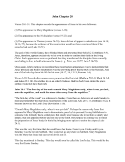 John Chapter 20 - Discover Revelation