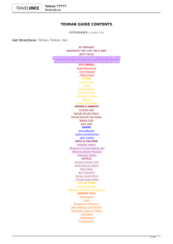 Tehran تهران - TravelVince