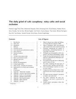 The daily grind of cafe cacophony: noisy cafes