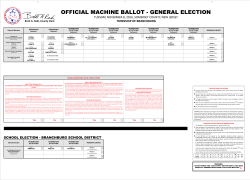 official machine ballot - general election
