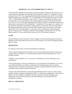 Privacy Policy - ProPhase, LLC