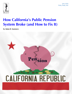 How California`s Public Pension System Broke