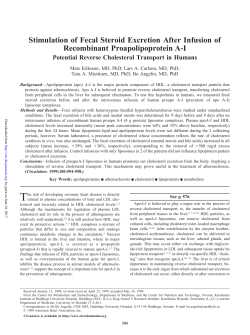 Stimulation of Fecal Steroid Excretion After Infusion of