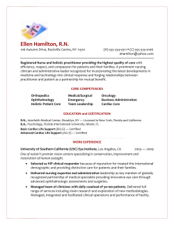 NURSING Resume Sample Fictionalized