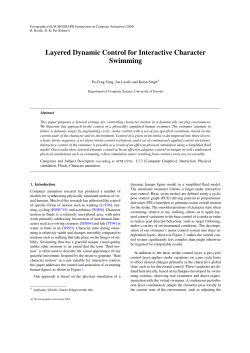 Layered Dynamic Control for Interactive Character Swimming