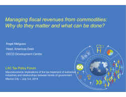 Managing fiscal revenues from commodities: Why do