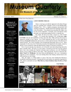Museum Quarterly - Louisiana State University
