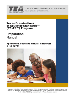 Agriculture, Food and Natural Resources 6-12