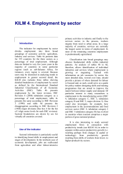 Employment by sector