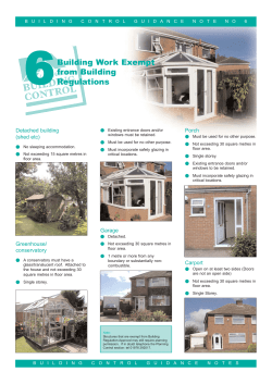 Building Work Exempt from Building Regulations PDF format 1.4mb