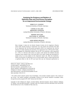 Analyzing the Existence and Relation of Optimistic Bias and First