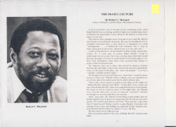 THE McGILL LECTURE