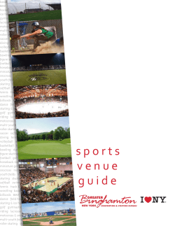 sports venue guide - Greater Binghamton Convention and Visitors