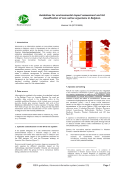 iseia - Invasive Species in Belgium