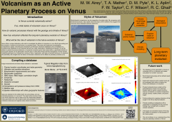 Long-term planetary evolution - Department of Earth Sciences