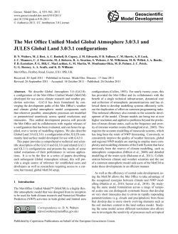 The Met - Geosci. Model Dev.