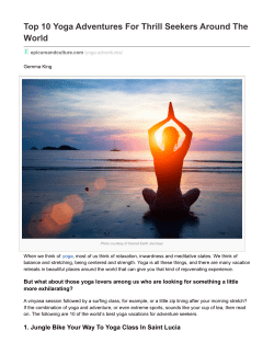 Top 10 Yoga Adventures For Thrill Seekers Around The World