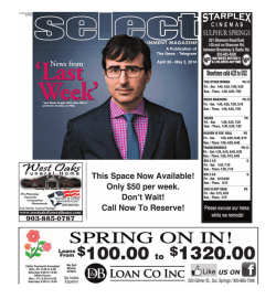 April 26 - May 2, 2014 A Publication of The News