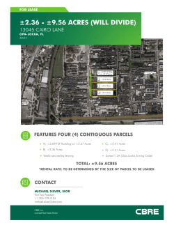 2.36 - &plusmn;9.56 acres (will divide)